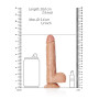 Fallo realistico con ventosa caramello Dildo with Balls and Suction Cup - 7''/ 18 cm