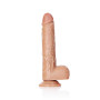 Make it realistic with caramel suction cup Dildo with Balls and Suction Cup - 7''/ 18 cm