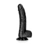 Black Realistic Dildo with Balls and Suction Cup - 8''/ 20,5 cm