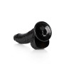 Fallo realistico nero Dildo with Balls and Suction Cup - 8''/ 20,5 cm