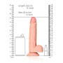 Realistic Dildo with Balls and Suction Cup - 8''/ 20,5 cm