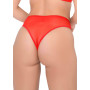 Thong Hiphugger with ruched back red