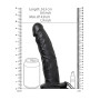 hollow strap-on without balls - 8'' / 20,5 cm - Black