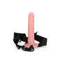 Fallo cavo indossabile Hollow Strap-on without Balls - 10'' / 24,5 cm - Flesh