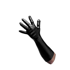 Glove with plug Pleasure Fister Textured Fisting Glove