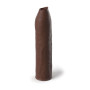 Phallic Sheath Extension Sleeve Uncut 7 Inch brown