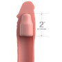 Phallic Sheath Sleeve 8 Inch + 2 Inch Plug