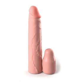 Phallic Sheath Sleeve 8 Inch + 2 Inch Plug