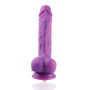 Fallo realistico Hismith KlicLok Dildo 19 cm glitter