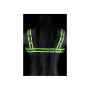 Buckle Harness Phosphorescent Bondage Harness - Glow in the Dark - Neon Green/Black