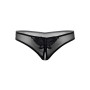 Open underwear thong with Indra beadchless beaded thong pearls