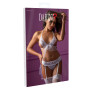 Complete thong bra underwear garters Bra & Garter Panty Set