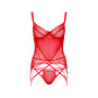 Corset with thong and garters Lace and Mesh Cami Set