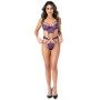 Body in pizzo Heart Lace Teddy with Jewel