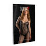 Erotic fishnet jumpsuit open horse Keyhole Net Bodystocking