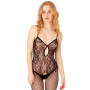 Tutina erotica a rete cavallo aperto Keyhole Net Bodystocking