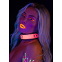 Collare con guinzaglio Glow in the dark Collar and Chain Leash