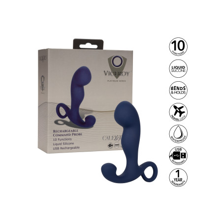 Prostate Vibrator Rechargeable Command Probe