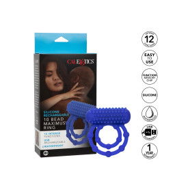 Double vibrating phallic ring 10 Bead Maximus Ring