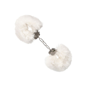 Manette bianche Ultra Fluffy Furry Cuffs