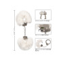 Manette bianche Ultra Fluffy Furry Cuffs