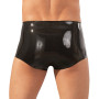 Latex boxer with penis sheath black Pants