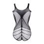 Women's body Contrast Net Teddy