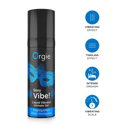 Intimate stimulant lubricant orgie gel SEXY VIBE liquid vibrator