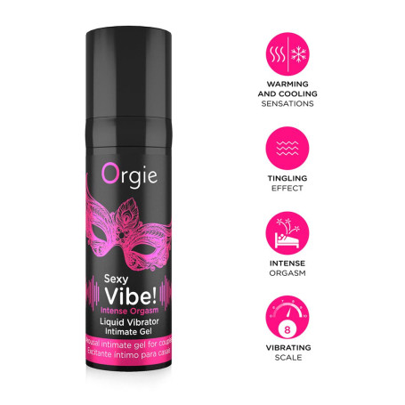 Gel lubrificante stimolante sexy vibe intense orgasm orgie