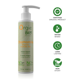 natural organic intimate gel with soothing antibacterial chamomile