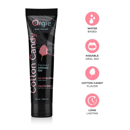 Edible lubricant cotton candy orgie 100 ml