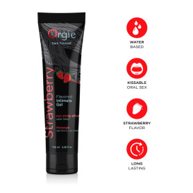 Strawberry intimate gel lubricant orgie lube tube 100 ml