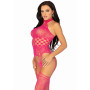 Erotic jumpsuit High Neck Lace Bodystocking