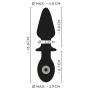 Plug anale vibrante doppio Double-ended Butt Plug with Vibration