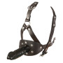 Mask with dildo in eco-leather zado