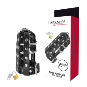 Chastity belt DARKNESS LEATHER CHASTITY CAGE