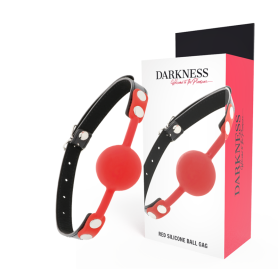 Fetish bite DARKNESS BALL RED SILICONE GAG