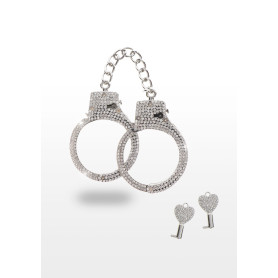 Handcuffs Diamond Wrist Cuffs Silver