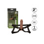 Phallic sheath with harness Life-Like Extension W Harness brown