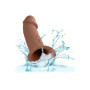 Phallic sheath with harness Life-Like Extension W Harness brown