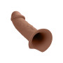Phallic sheath with harness Life-Like Extension W Harness brown