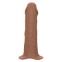 Phallic sheath with harness Life-Like Extension W Harness brown
