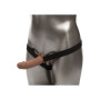 Phallic sheath with harness Life-Like Extension W Harness brown