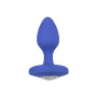 Plug anale vibrante Vibrating Probe Medium blu