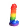 Candela bondage Pride Pecker Rainbow Drip Candle