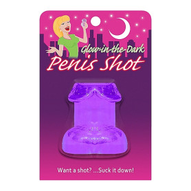 Glow in the Dark Penis Shot Purple