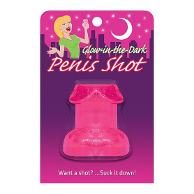 Bicchiere Glow in the Dark Penis Shot Pink