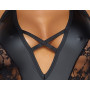 Women's bodysuit with transparent lace