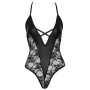 Women's bodysuit with transparent lace