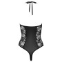 Women's bodysuit with transparent lace